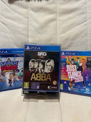 Lote Juegos PS4: ABBA, Just Dance 2020, Saber es P