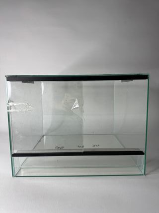 Terrario de cristal 40x40x30 con tapa de malla