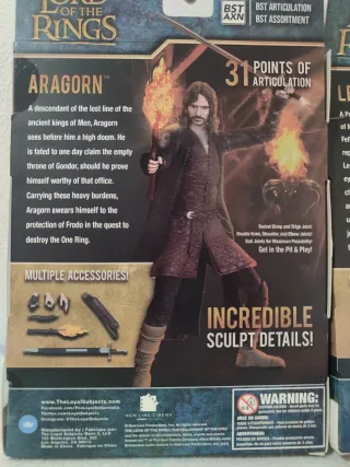 Figuras Aragorn y Legolas El Señor de los Anillos