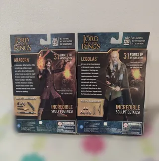 Figuras Aragorn y Legolas El Señor de los Anillos