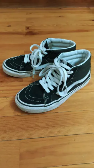 Vans Sk8-Mid negras talla 36