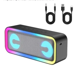 Altavoz Portátil con Luces LED