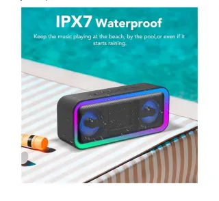 Altavoz Portátil con Luces LED