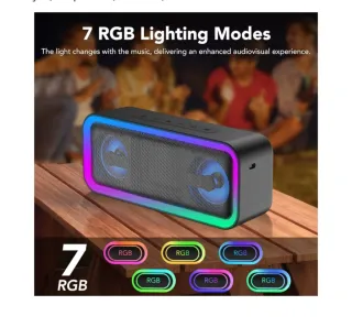 Altavoz Portátil con Luces LED