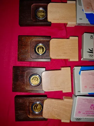 4 Monedas Oro Barcelona 92