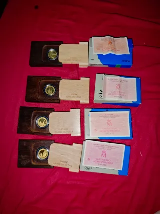 4 Monedas Oro Barcelona 92