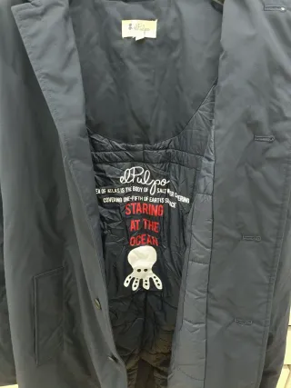 Gabardina Pulpo Hombre Azul