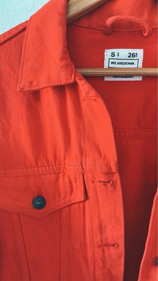 Chaqueta Vaquera Roja Pull&Bear