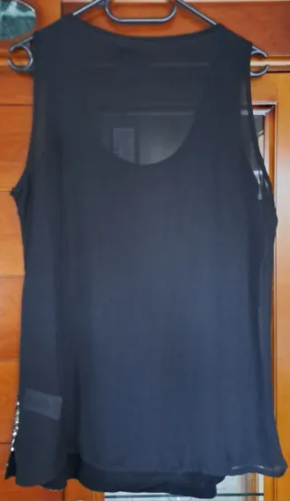 Top LENTEJUELAS FIESTA CORTEFIEL navidad brillante