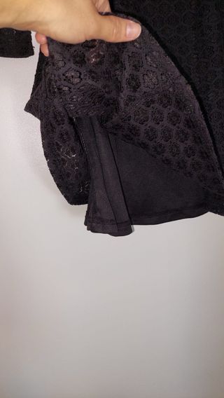 Vestido negro encaje talla S