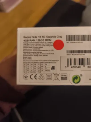 Xiaomi Redmi Note 10 5G 128GB Precintado