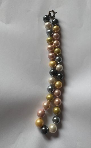 Collar corto perlas multicolor