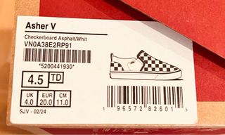 Zapatillas Vans Talla 20 Checkerboard
