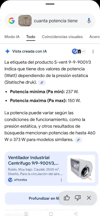 Caja ventilación industrial metálica