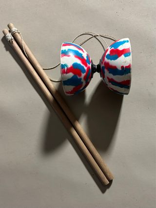 Diábolo profesional camuflaje rojo/azul