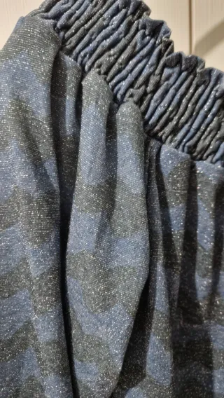 Camiseta Klasiks brillo azul y plata