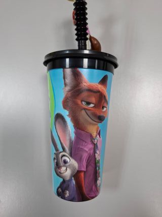 Zootrópolis 2 Vaso 50ml + Paja Disney Cine excl