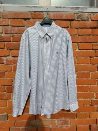 Camisa Brooks Brothers Raya Azul Talla XL