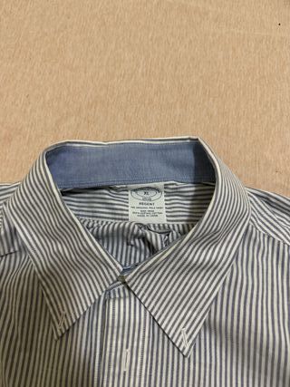 Camisa Brooks Brothers Raya Azul Talla XL