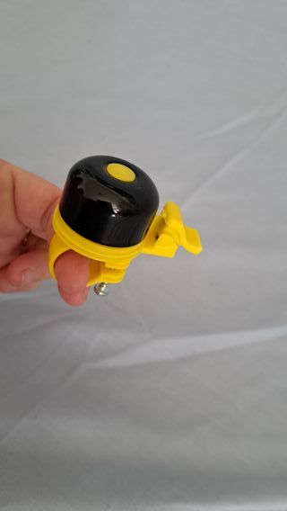 Timbre Bicicleta Negro y Amarillo