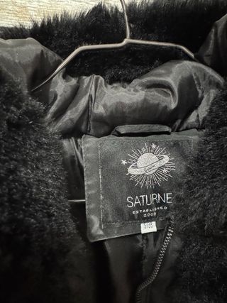 Chaqueta negra mujer con pelo