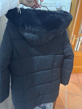 Chaqueta negra mujer con pelo