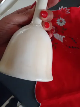 Set 2 campanelli Natale ceramica