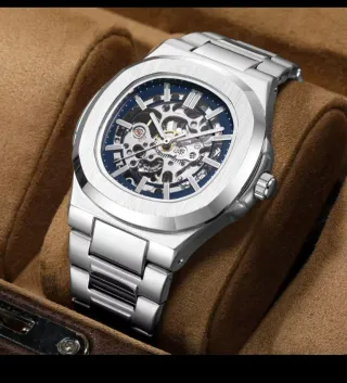 Reloj Automático Acero Inoxidable Esqueleto