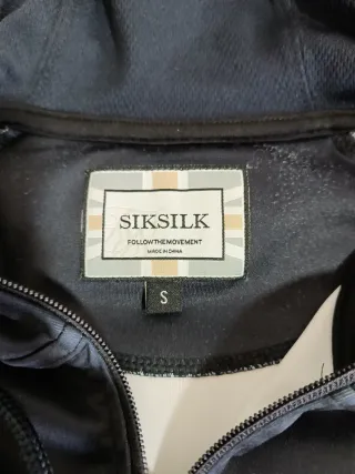 Sudadera SikSilk Hombre Talla S Negra y Morada