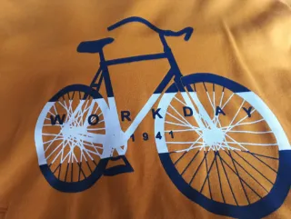 Sudadera  con estampado de bicicleta,talla