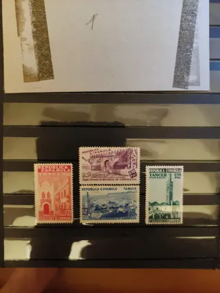 Sellos colonia Española Tánger 1937. Beneficencia