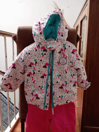 Conjunto Nieve Infantil Mono y Gorro