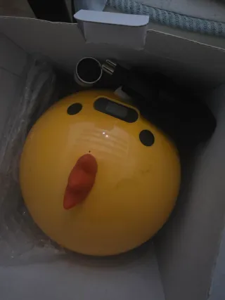 Incubadora de pollos con diseño de gallina