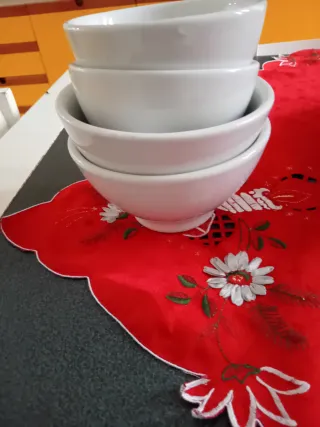 Set 4 ciotole in porcellana