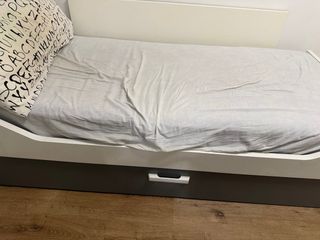 Cama Nido Blanca con Colchones 1,90x90