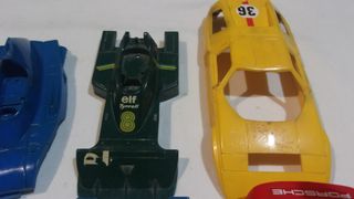 Lote Desguace de 8 Carrocerías Scalextric Exin