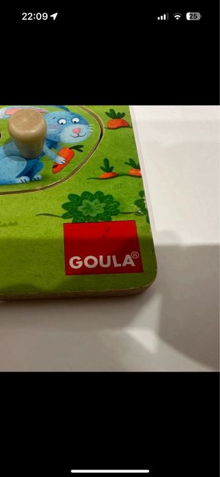 Puzzle madera animales granja