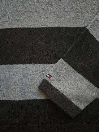 Jersey Tommy Hilfiger Rayas Marrón Talla S