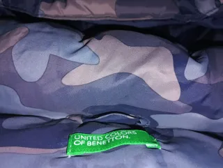 Chaleco Benetton Camuflaje Azul