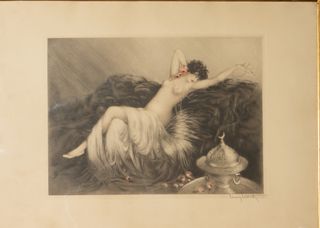 Louis Icart Fumo (Fumée) 1926 Etching