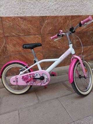 Bicicleta infantil BTWIN rosa