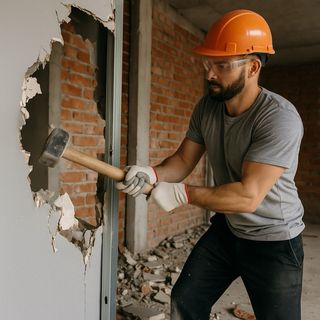 Demolición completa + retirada de escombros