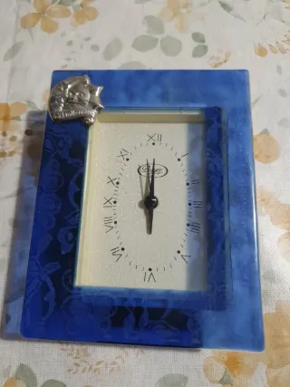 Orologio da tavolo blu