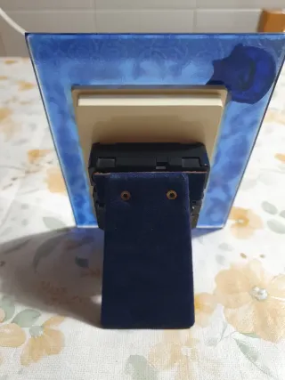 Orologio da tavolo blu