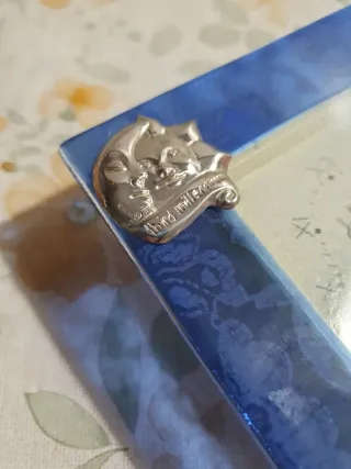 Orologio da tavolo blu