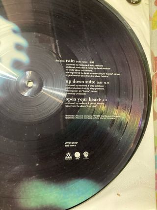 Madonna - Rain Picture Disc Vinilo