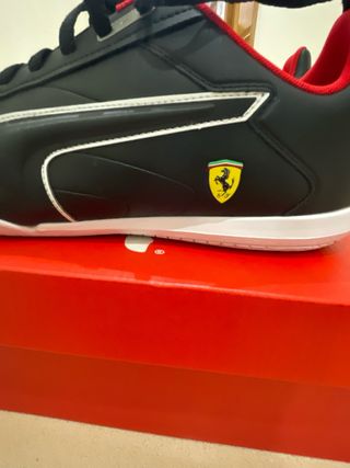Zapatillas Puma Ferrari Tune Cat Negras Rojas