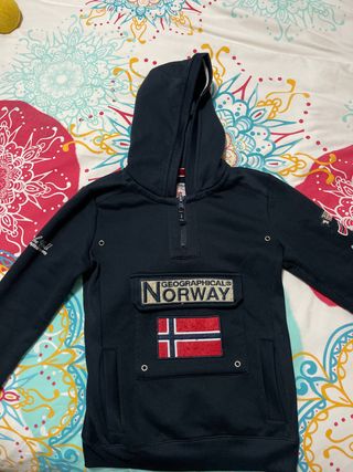 Sudadera Geographical Norway niño azul marino