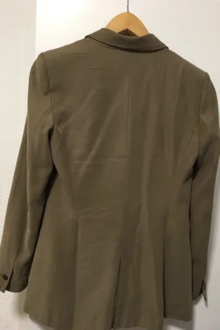 Americana Zara Mujer Talla S Verde Oliva