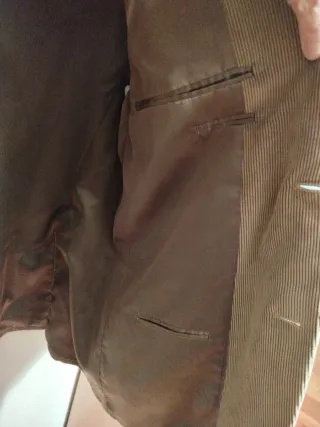 Americana de pana marrón hombre